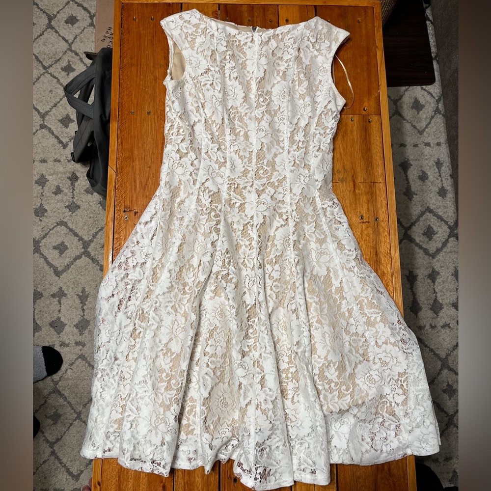 White lace dress